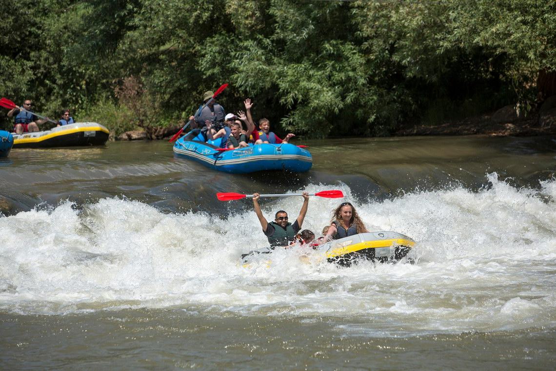 Class IV rapids are suitable for advanced and intermediate rafters